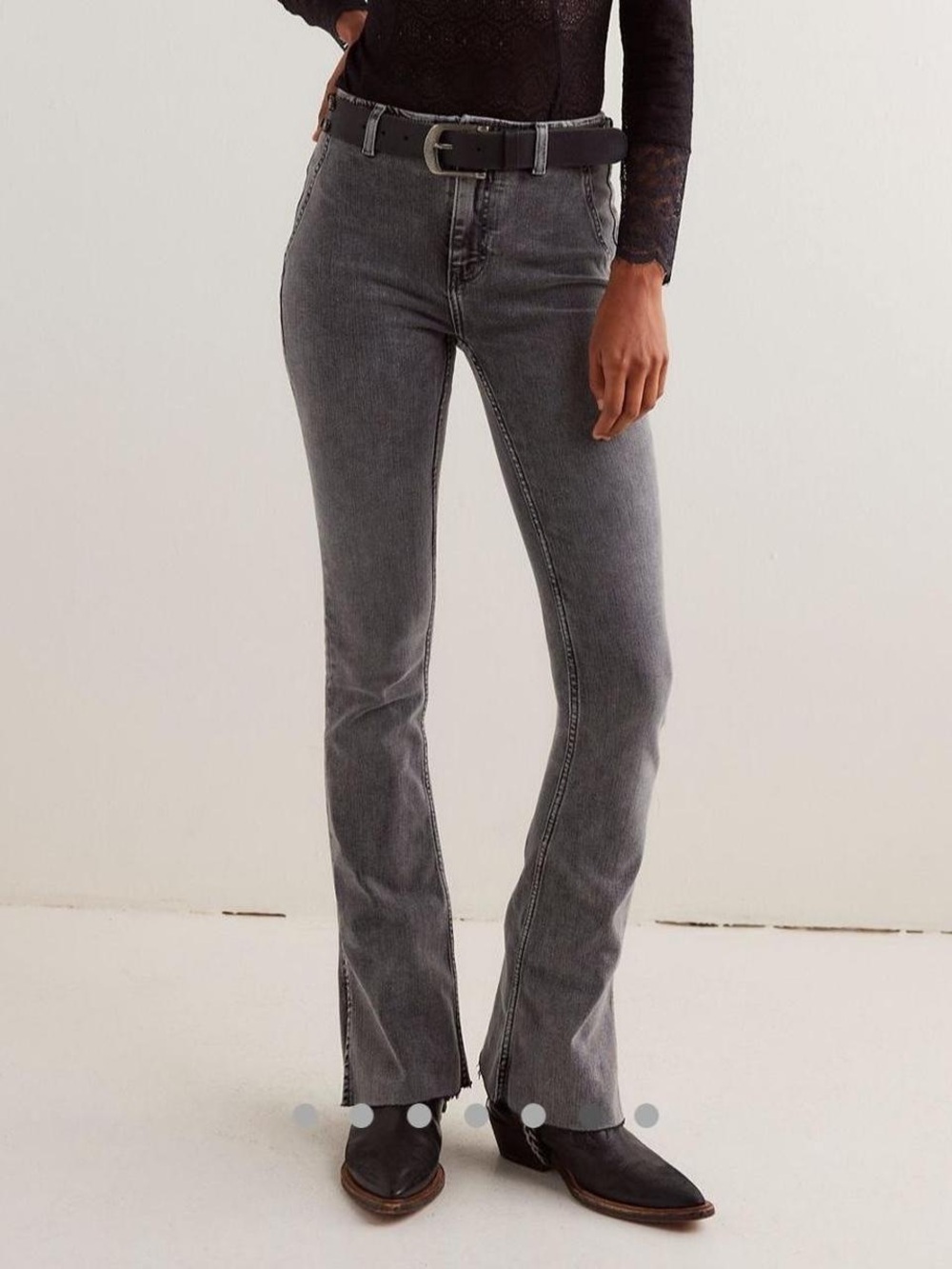 Free People’s We The Free Level Up Slit Slim Flare Hem Jeans